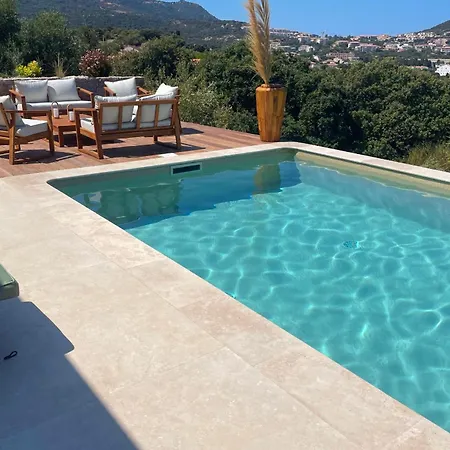 Pietra Mare Piscine Vue à L'ile-rousse Villa LʼÎle-Rousse